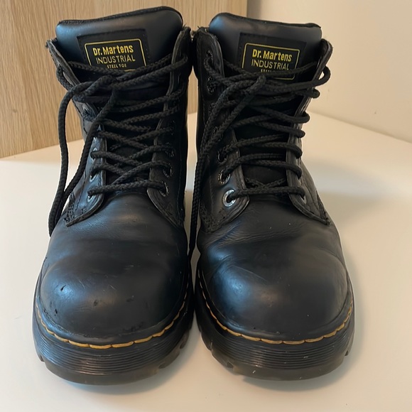 Dr. Martens Shoes - Dr. Marten Industrial Steel Toe Leather Work Boots